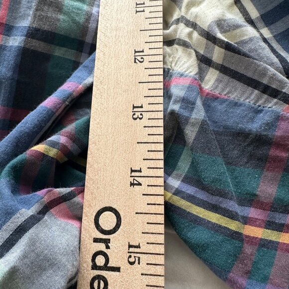 Tommy Hilfiger Mens Madras Golf Shorts 34 Cotton Embroidered Crest Bermuda - Picture 7 of 9